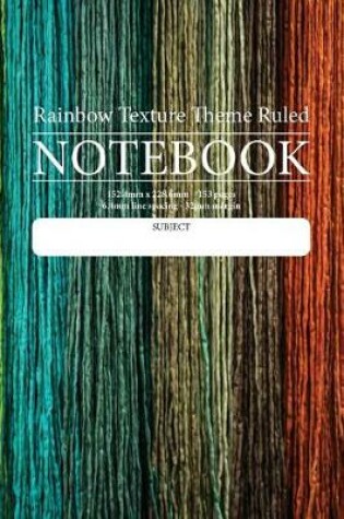 Cover of Rainbow Texture Theme Ruled Notebook