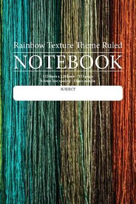 Book cover for Rainbow Texture Theme Ruled Notebook