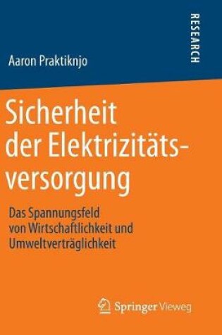 Cover of Sicherheit Der Elektrizitatsversorgung