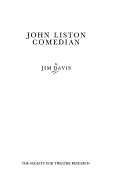 Book cover for John Liston, Comedian