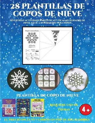 Book cover for Plantilla de copo de nieve (Divertidas actividades artisticas y de manualidades de nivel facil a intermedio para ninos)