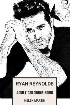 Book cover for Ryan Reynolds Adult Coloring Book