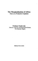 Cover of Marginalization of Africa