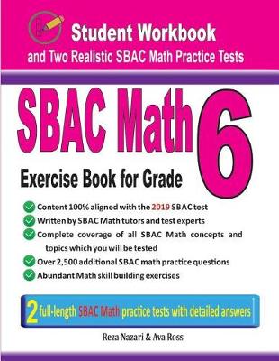 Book cover for Sbac Math Exercise Book for Grade 6