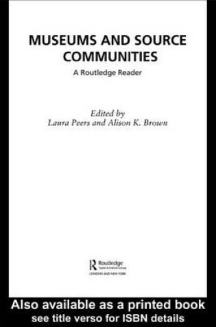 Cover of Museums and Source Communities