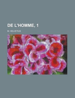 Book cover for de L'Homme, 1