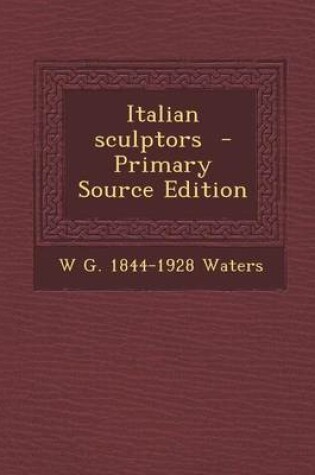 Cover of Italian Sculptors