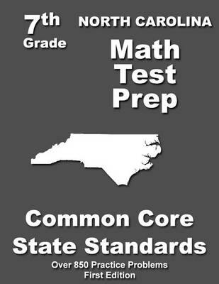 Book cover for North Carolina 7th Grade Math Test Prep
