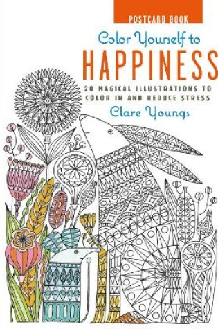 Cover of Color Yourself to Happiness Postcard Book