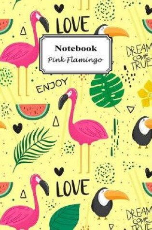 Cover of Notebook Pink Flamingo