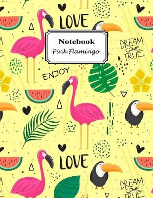 Book cover for Notebook Pink Flamingo