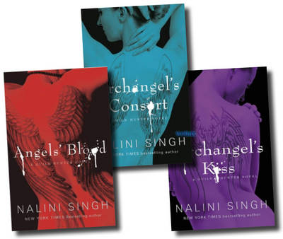 Book cover for Guild Hunter Series Collection Set (archangel's Consort, Angels' Blood, Archangel's Kiss)