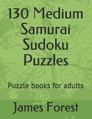 Book cover for 130 Medium Samurai Sudoku Puzzles