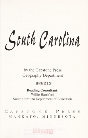 Cover of South Carolina