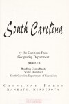 Book cover for South Carolina