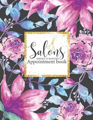 Book cover for Salons Appointment book hourly 15 minutes