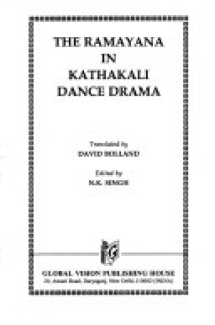 Cover of The Ramayana in Kathakali Dance Drama