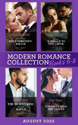 Book cover for Modern Romance August 2022 Books 5-8