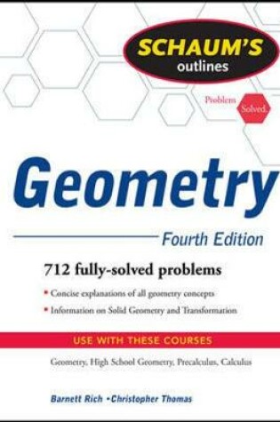 Cover of Schaum's Outline of Geometry, 4ed