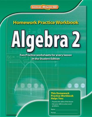 Book cover for Algebra 2 Homework Practice Workbook