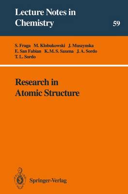 Cover of Research in Atomic Structure