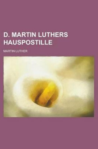 Cover of D. Martin Luthers Hauspostille