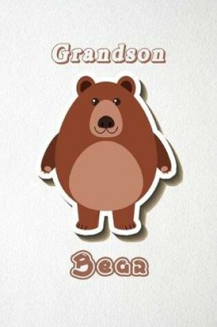 Cover of Grandson Bear A5 Lined Notebook 110 Pages