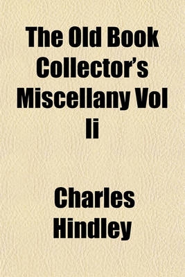 Book cover for The Old Book Collector's Miscellany Vol II