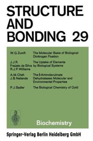 Cover of Structure and Bonding