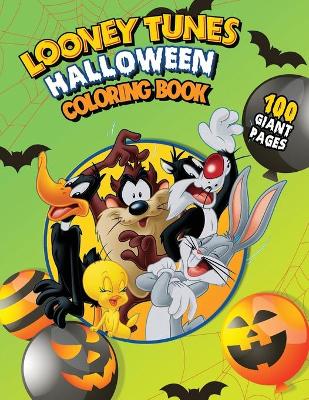 Book cover for Looney Tunes Halloween Coloring Book