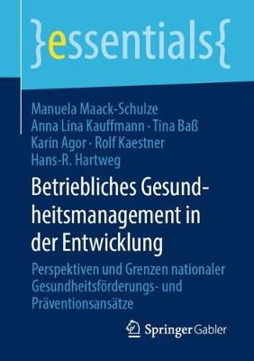 Book cover for Betriebliches Gesundheitsmanagement in Der Entwicklung