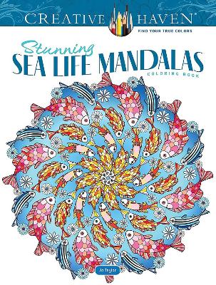 Book cover for Creative Haven Stunning Sea Life Mandalas Coloring Book