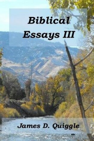 Cover of Biblical Essays III