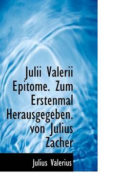 Book cover for Julii Valerii Epitome.