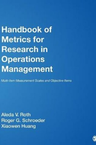 Cover of Handbook of Metrics for Research in Operations Management