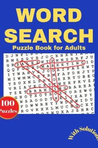 Cover of Word Search Puzzle Book For Adults