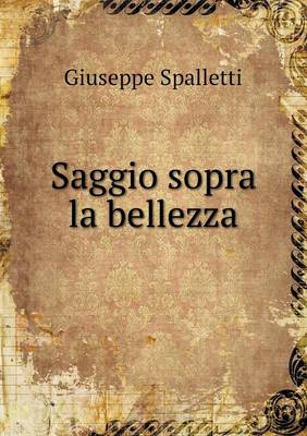 Book cover for Saggio sopra la bellezza