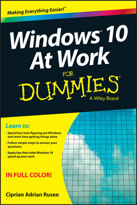 Book cover for Windows 10 At Work For Dummies
