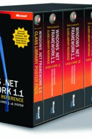 Cover of Microsoft .NET Framework 1.1 Class Library Reference Volumes 1-4