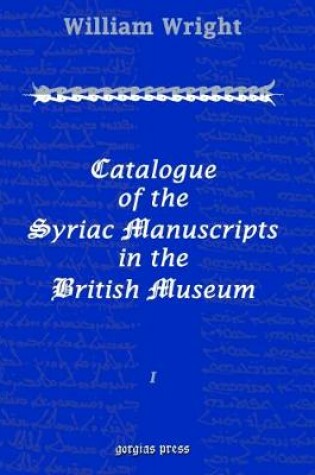 Cover of Catalogue of the Syriac Manuscripts in the British Museum