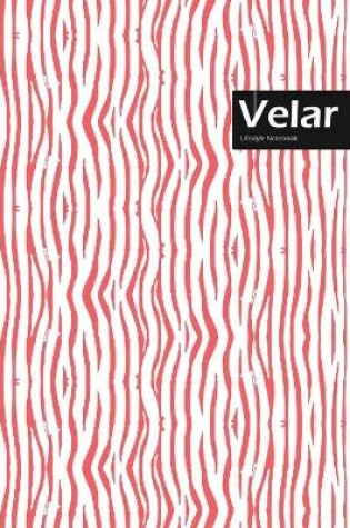 Cover of Velar Lifestyle, Animal Print, Write-in Notebook, Dotted Lines, Wide Ruled, Medium Size 6 x 9 Inch, 144 Sheets (Pink)