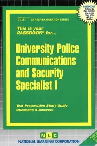 Cover of University Police Communications and Security Specialist I