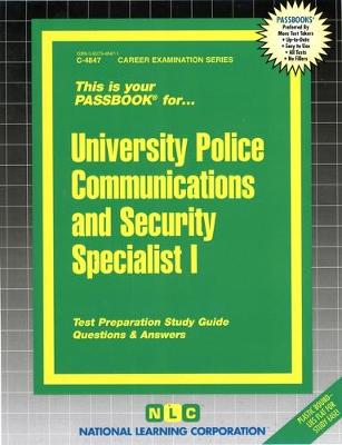 Book cover for University Police Communications and Security Specialist I