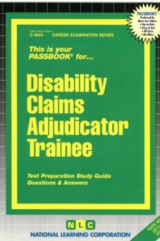 Cover of Disability Claims Adjudicator Trainee