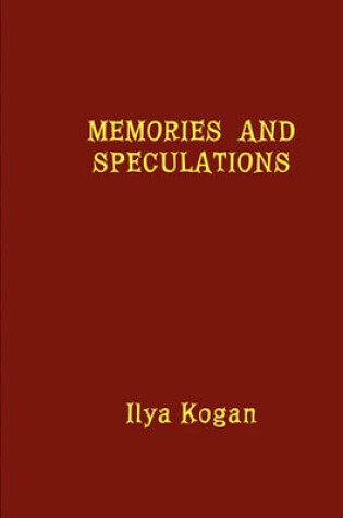 Cover of Memories and Speculations