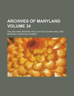 Book cover for Archives of Maryland (V.55)