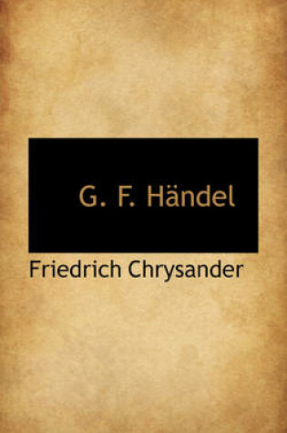 Cover of G. F. Handel