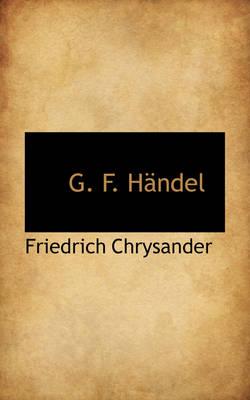 Book cover for G. F. Handel