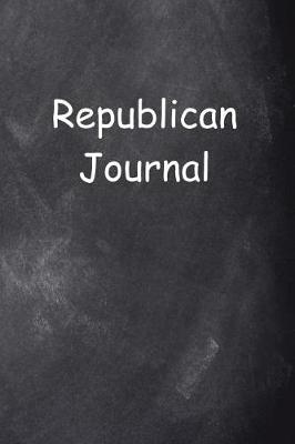 Cover of Republican Journal Chalkboard Design