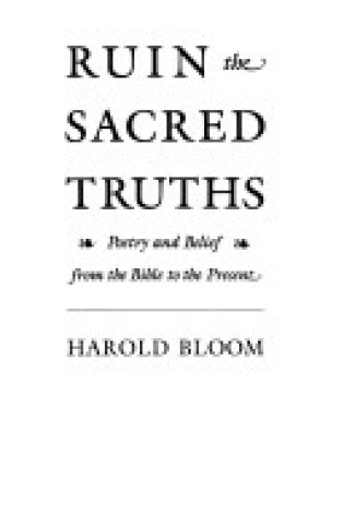 Cover of Ruin the Sacred Truths